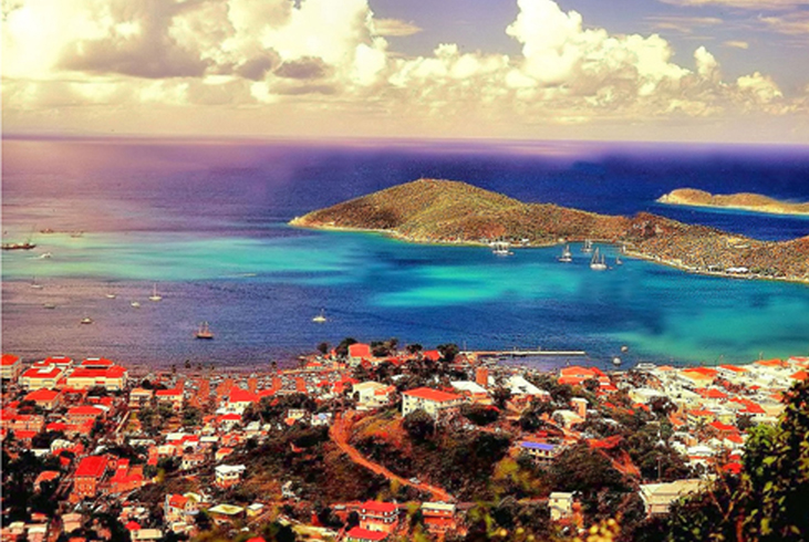 Red-tile roofs of Charlotte Amalie